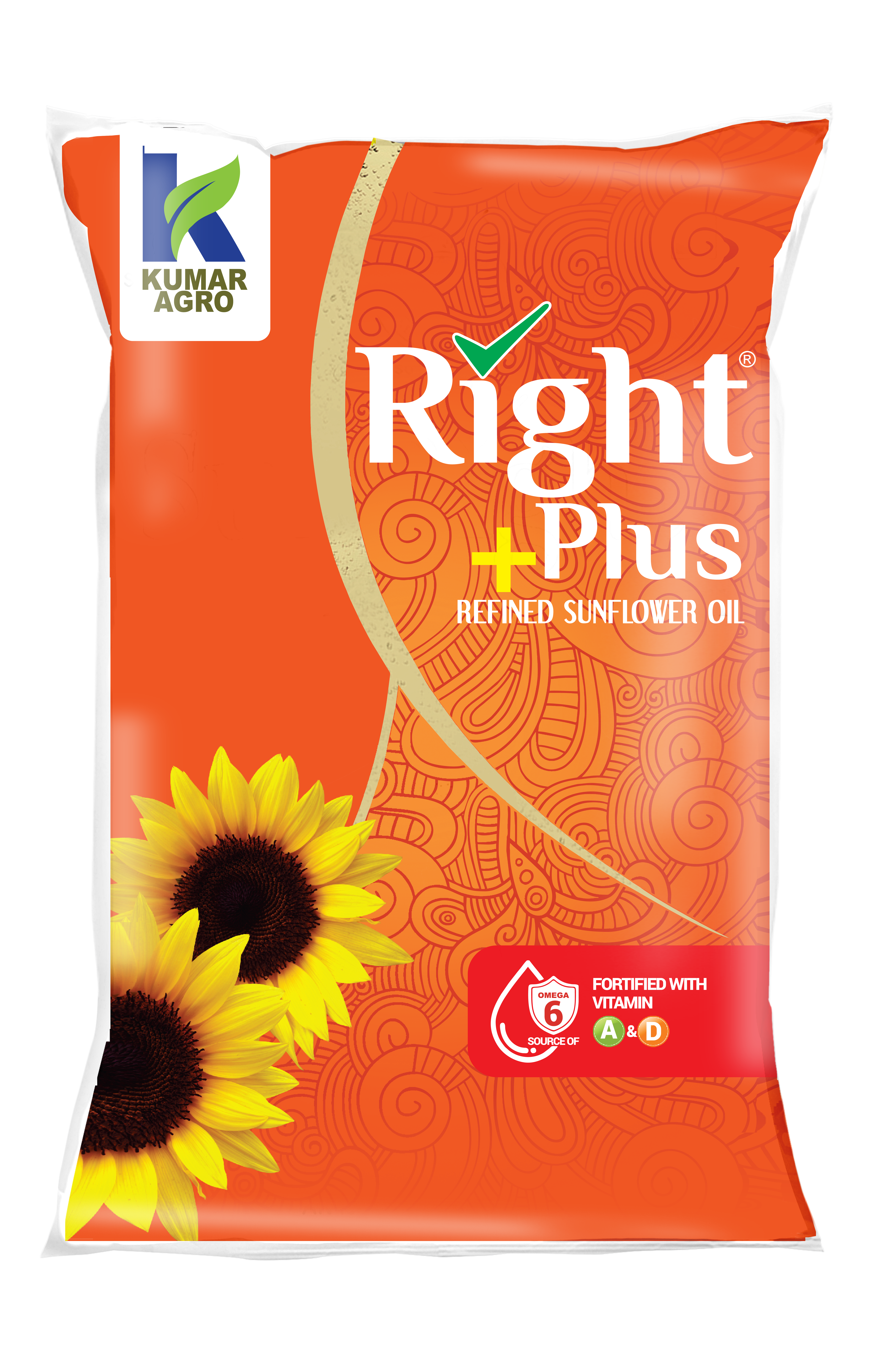 Right Plus Refined Sunflower oil - 1L